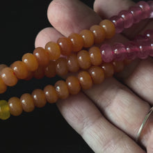Multi-color Dyed Jade Smooth Rondelle Beads Size 5x8mm 15.5'' Strand combo 102